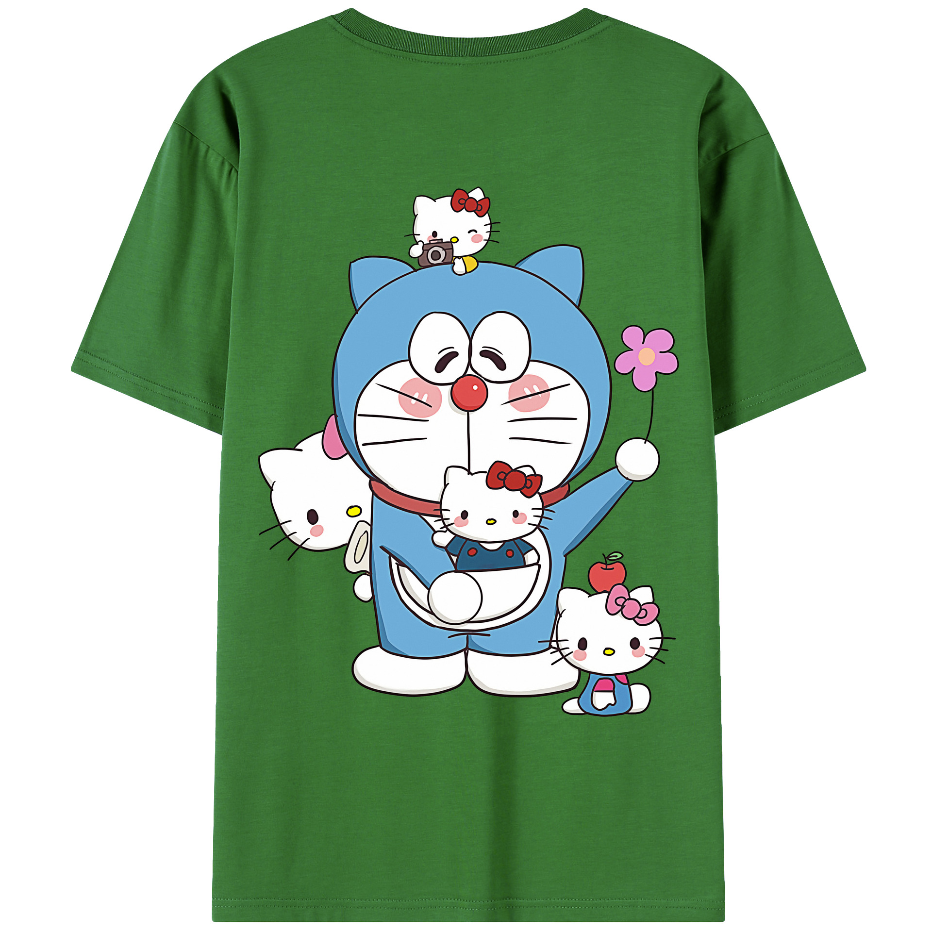 （画像用） ドラえもん Doraemon レディース半袖Tシャツ(バックプリント)